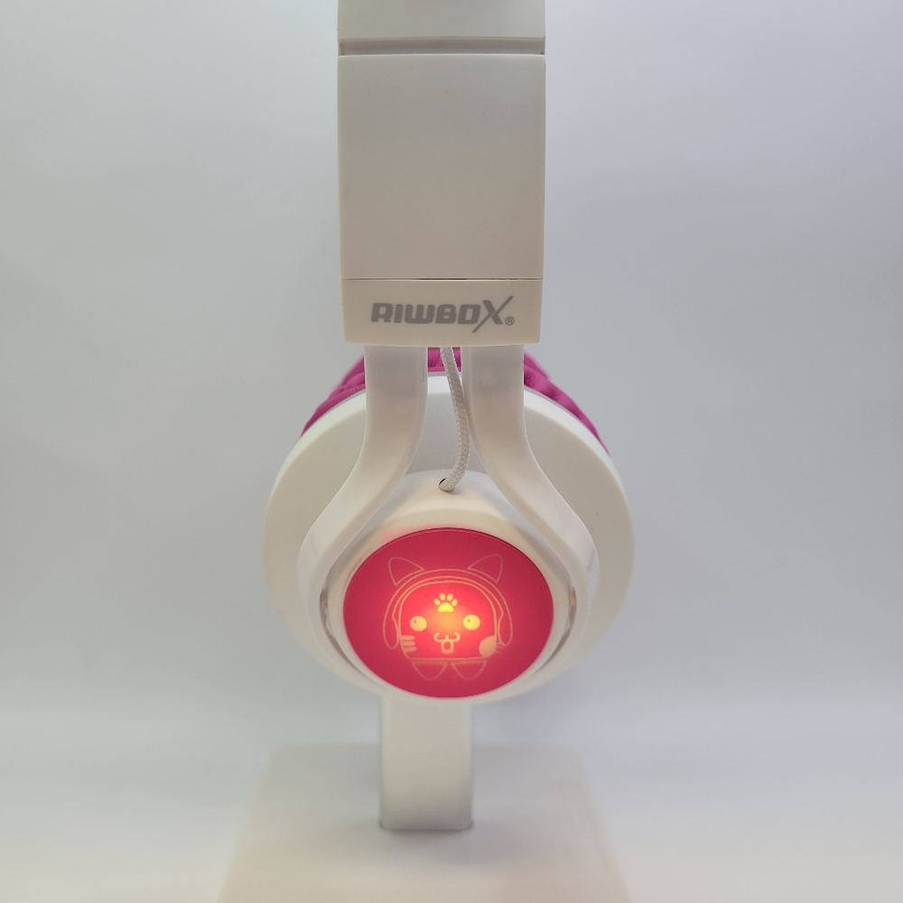 Bluetooth Headphones Riwbox CT-7 Cat Ear LED Light Up Wireless Foldable Headp... - Picture 2 of 5